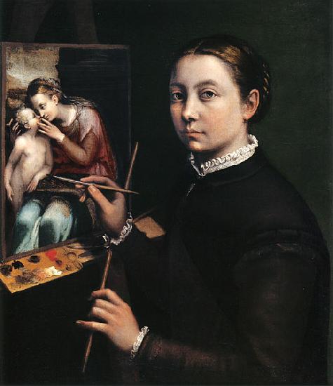 Sofonisba Anguissola Easel Painting a Devotional Panel oil painting image